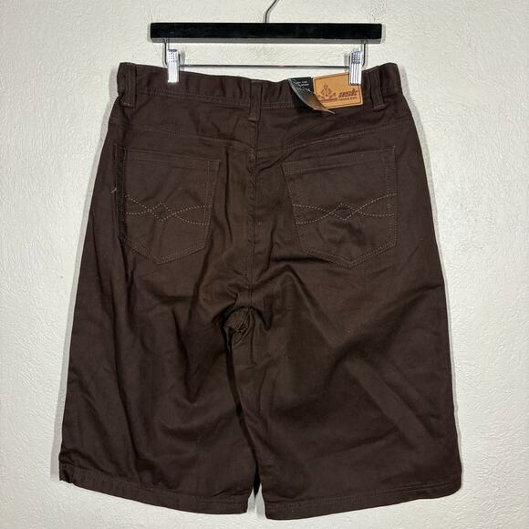 NEW! Ask Jeans Casual Straight Let Brown - 36x14 - Picture 4 of 5